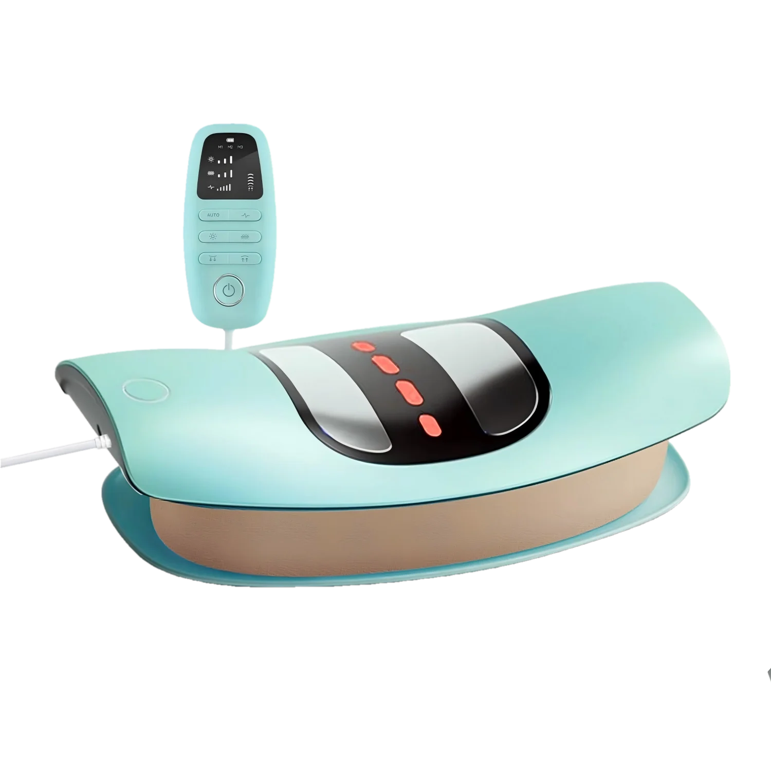 4 in 1 Lumbar Traction Device with Dynamic Airbag Traction Back Stretcher Adjustable Waist Back Massager for Muscle Relax Quick Pick Grocers